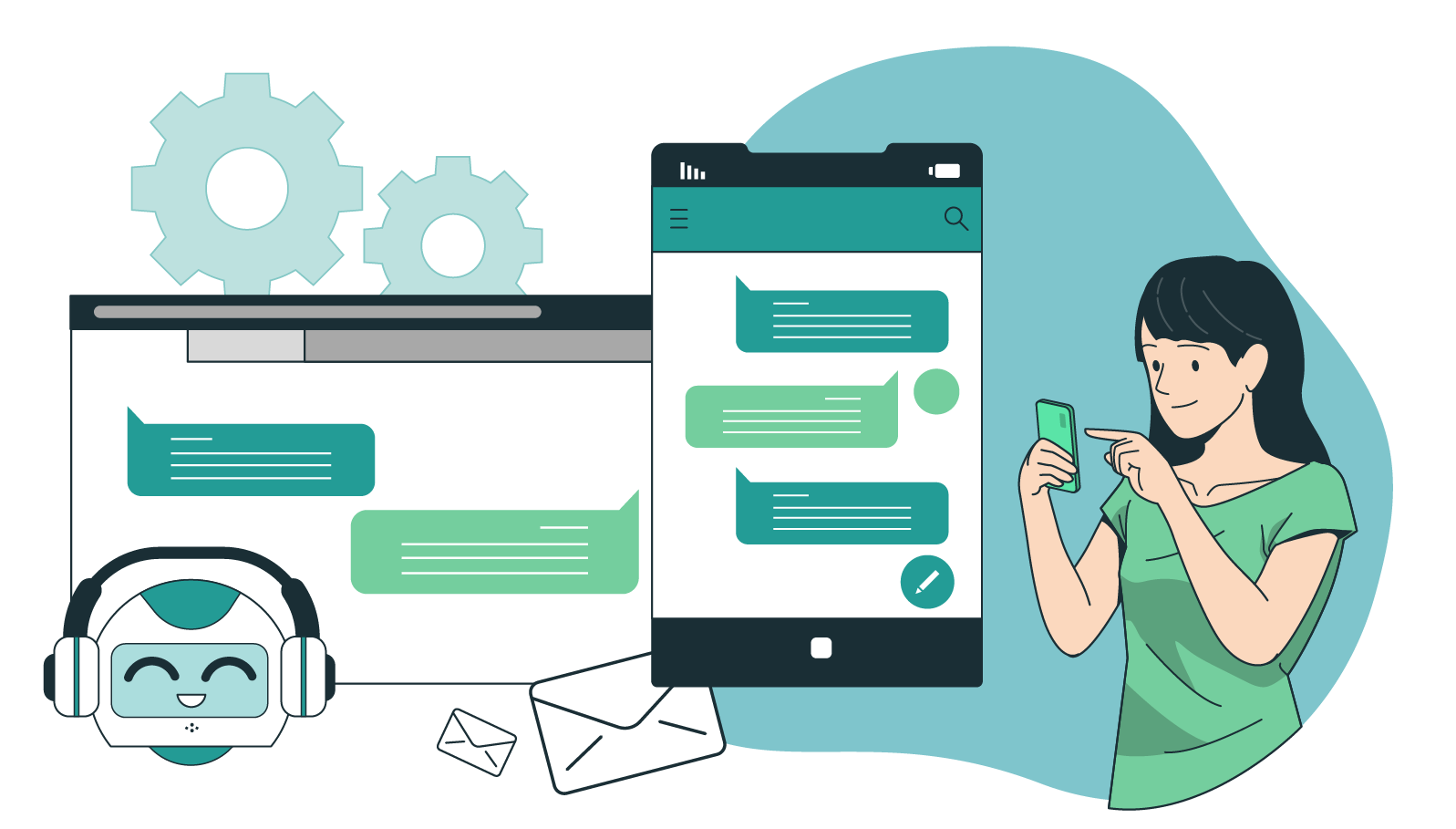 Consistent customer dialogues
