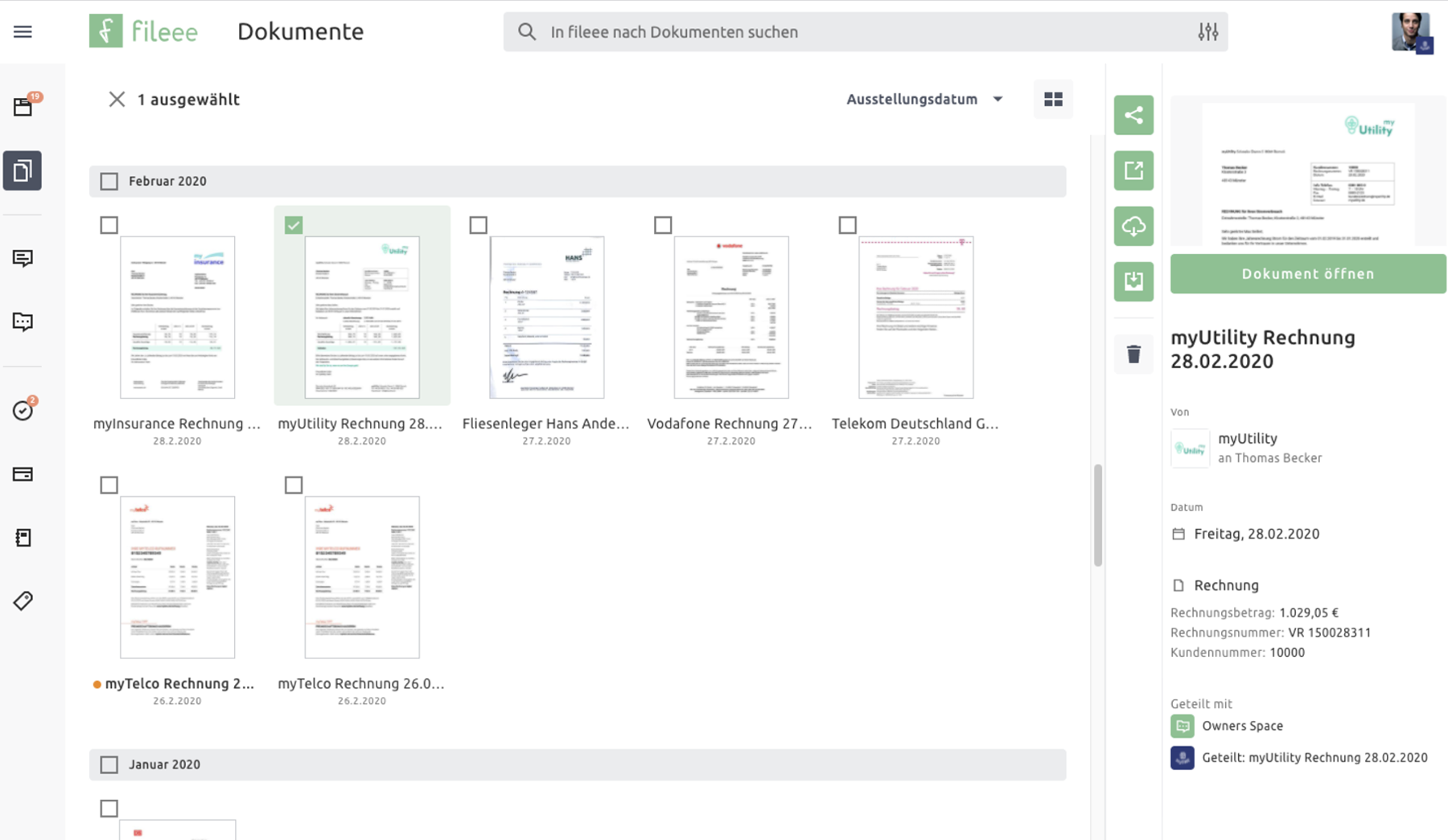 Exchange Documents with Companies