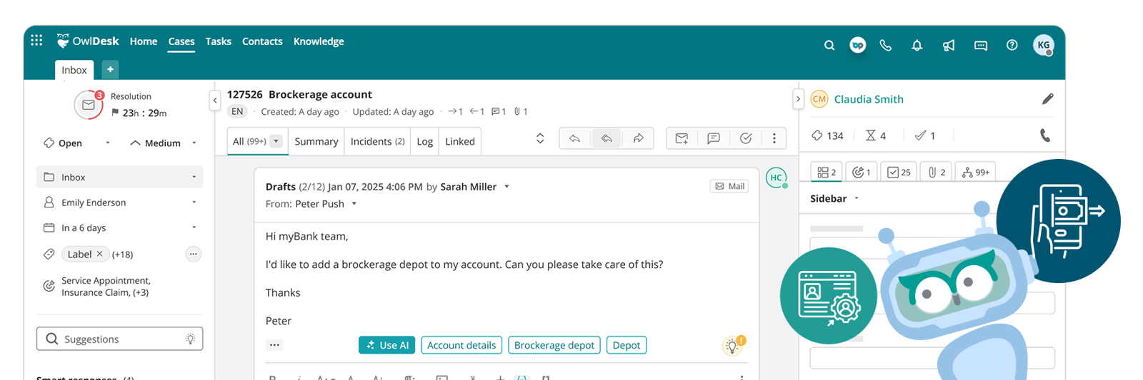 finance customer service